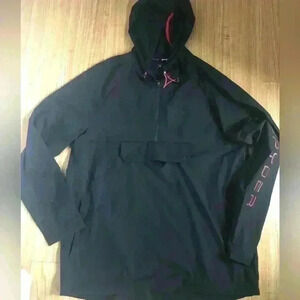 Spyder Black 3/4 Zip pullover Sz L NWT